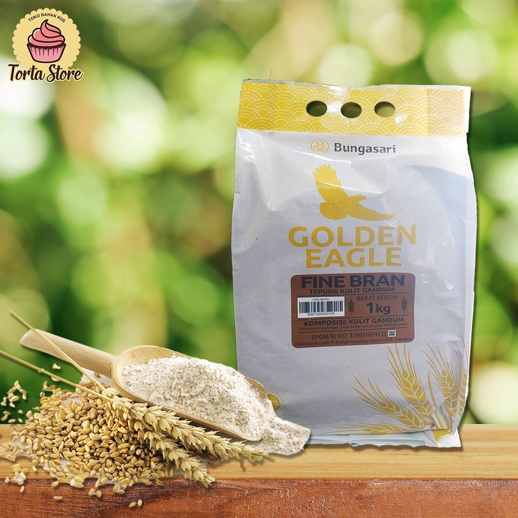 

GOLDEN EAGLE FINE BRAN 1 kg / TEPUNG KULIT GANDUM HALUS