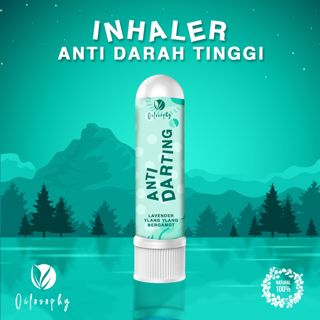 Inheler Anti Darting - Inhaller Esential Oil Aromaterapi - Obat Terapi Darah Tinggi Alami Herbal Ampuh - Obat Hipertensi Darah Tinggi Terbaik - Obat Hypertensi Hisap Herbal - Mirip Inhaler Vix - Alat Pereda Sesak Napas Nafas Obat Sakit Nyeri Kepala Ampuh