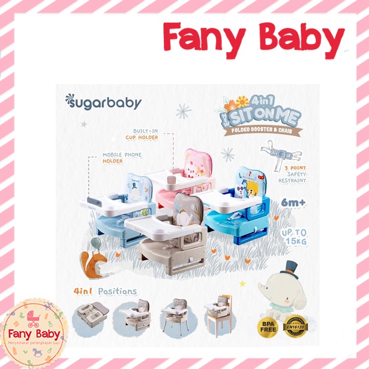 SUGAR BABY 4IN1 SITONME FOLDED BOOSTER &amp; CHAIR