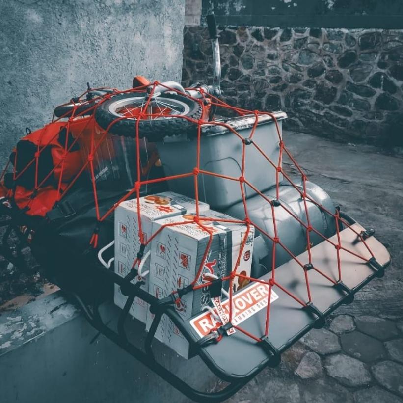 [U-8I ♥] Jaring Kambing Gunung Pro durahook Produrohook jaring motor besar jas hujan serbaguna-siap 