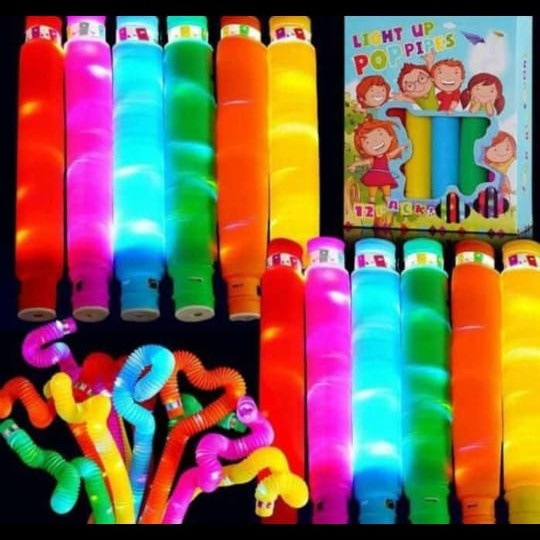 pop light mainan/pop light murah /pop it led/pop pipes