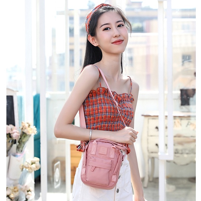 GUDIKA Bag 5159 - Tas Hp Mini Fashion Branded Ori Selempang bahu Cewek Kekinian Wanita Import Korea Original Terbaru Bahan Nilon Anti Air Waterproof