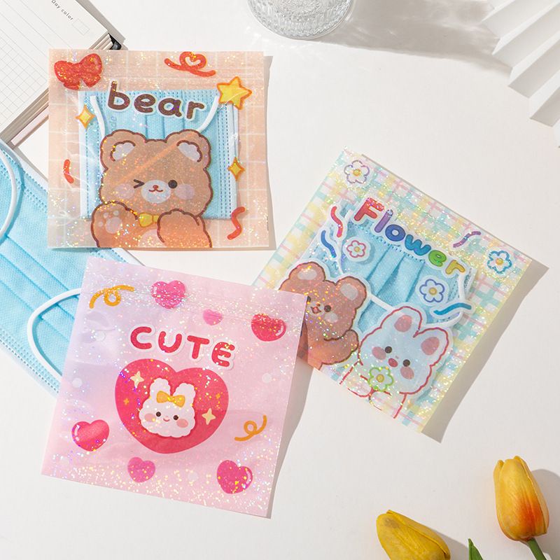 ZIPLOCK BAG COOKIES LUCU ZIPPER BAG MAKANAN IMUT KAWAII 13X13