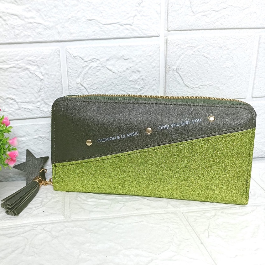 AND / COD / Dompet Panjang Wanita Import Dompet Wanita Murah Zipper Dompet Perempuan Fashion Cantik Dompet Cewek Kekinian D82