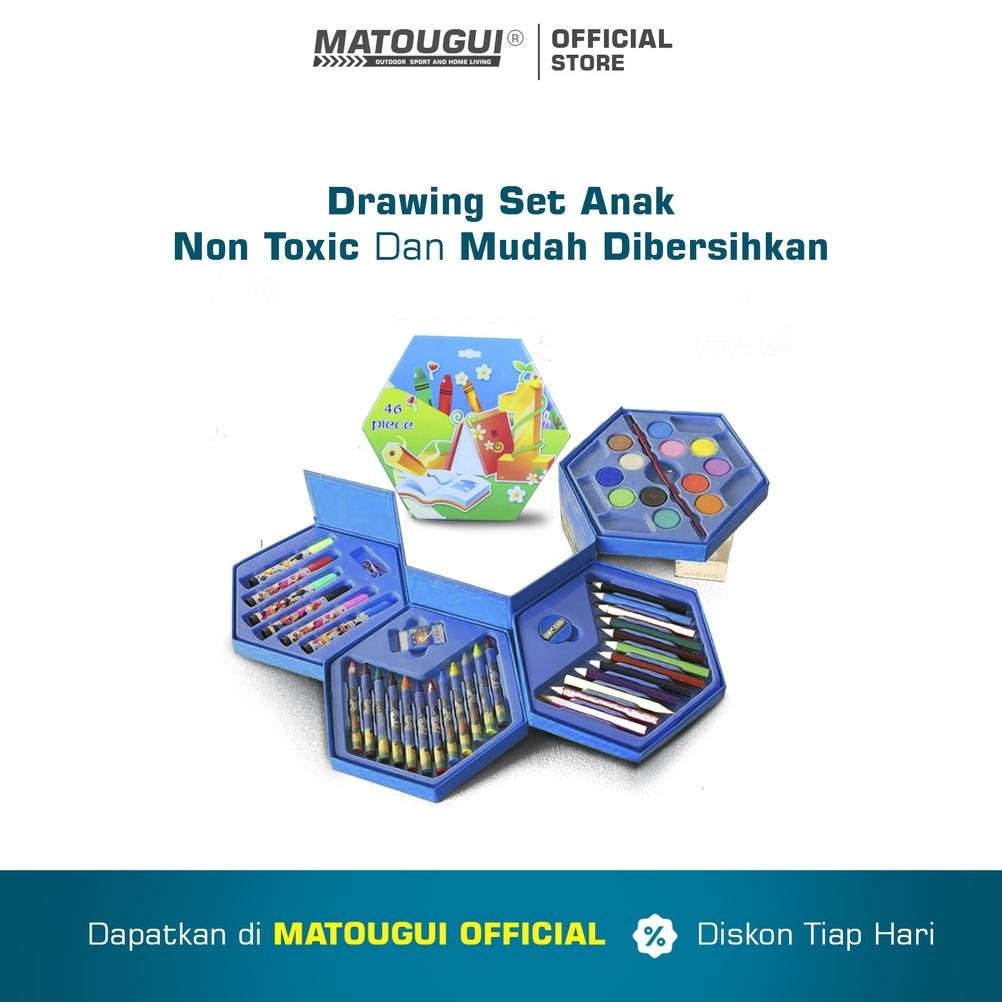 

MATOUGUI CRAYON SET SUSUN 4 PENSIL WARNA ISI 46 PCS CAT AIR LUKIS ALAT GAMBAR MURAH CBTZ TERLARISS...,,,,,