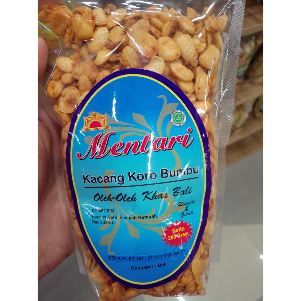 

KACANG KORO BUMBU DAUN JERUK MENTARI 300GR ASLI KHAS BALI HALAL