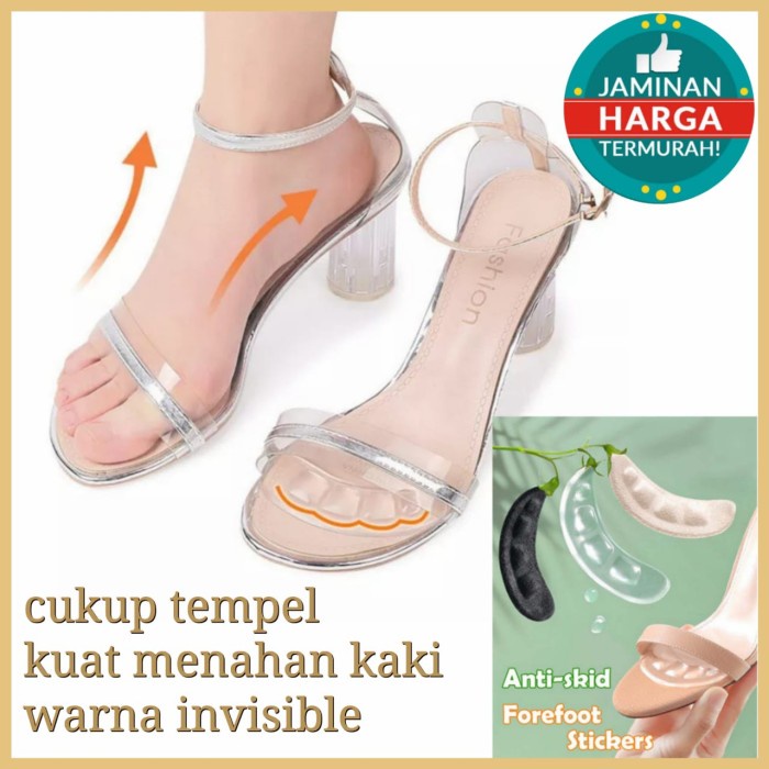silicon-gel-sepatu- gel silicon bantalan depan sepatu heels alas sepatu pelindung tumit
