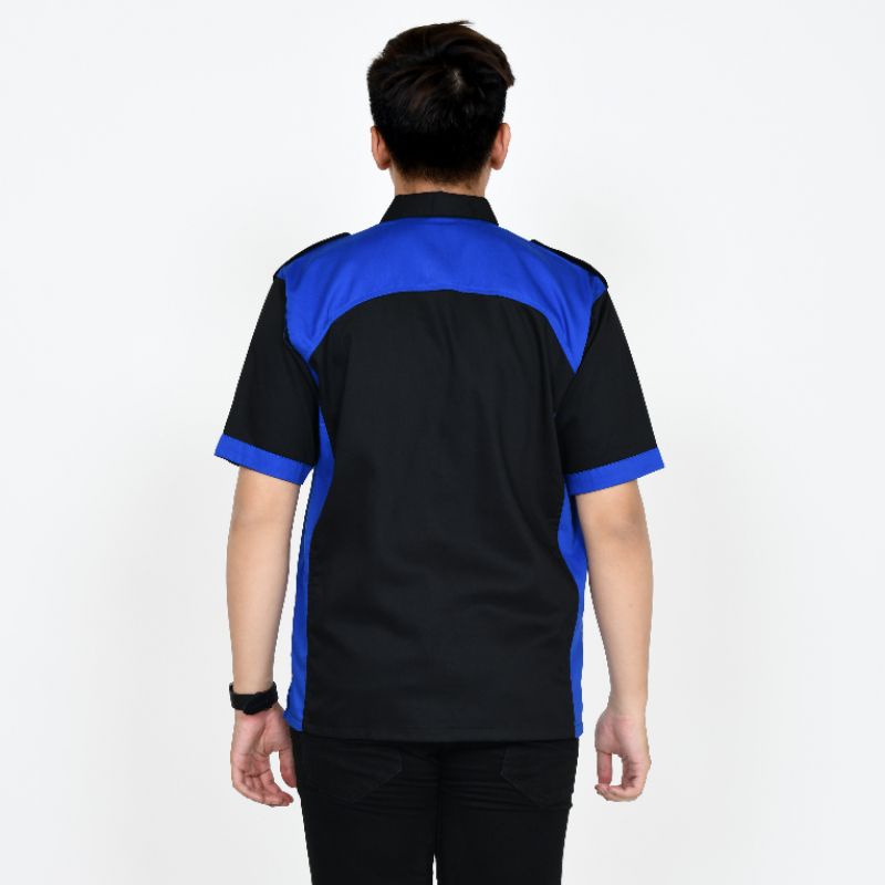 Baju kerja tangan panjang murah/Custom baju kantor/kerja/karyawan kantor/karyawan swasta/baju custom bordir/kemeja kerja harian/segampang karyawan rumah makan/restoran dan lain lain