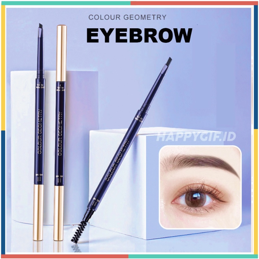 LAMEILA Eyebrow Color Geometry Pensil Alis 2 in 1 Kepala Ganda LA196 905