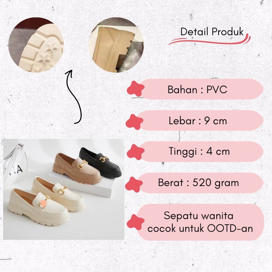 Sepatu Slip On Wanita Import Flatshoes Wanita Kasual Sepatu Fashion Cewek Korea Style Sepatu Oxfords SPT-44
