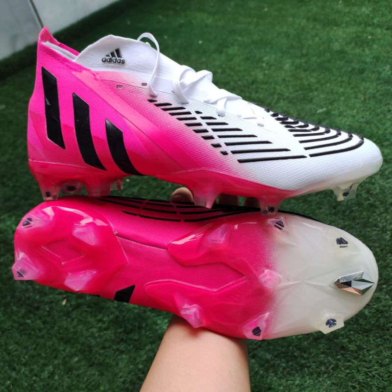 READY STOK SEPATU BOLA ADS PREDATOR EDGE .2 WHITE PINK FG S