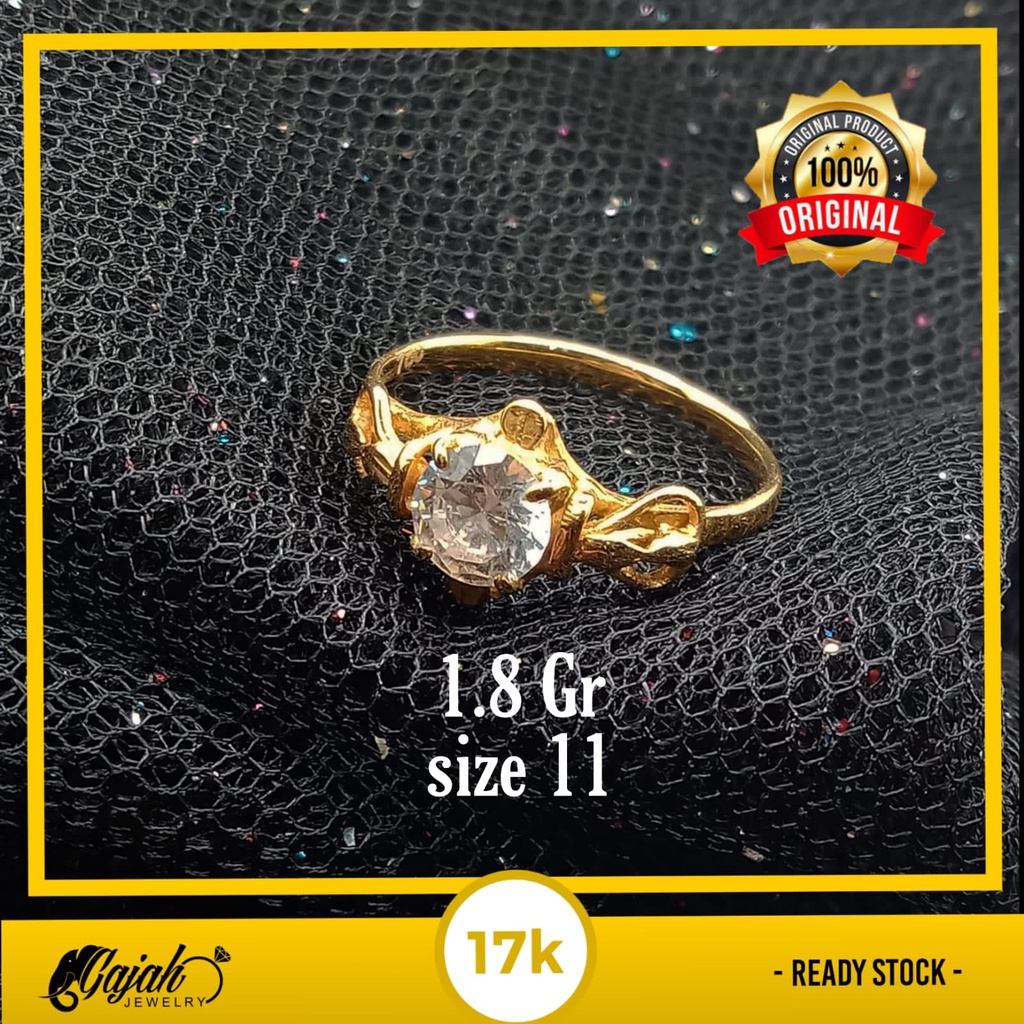 Cincin Emas 17K - 1.8 gr Kadar 750 - 502