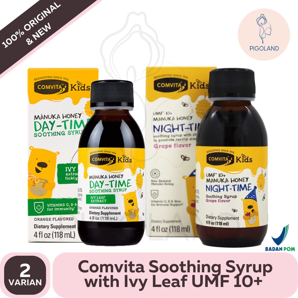 Comvita Kids Day Night Time Soothing Syrup UMF 10+ Manuka Honey Immune