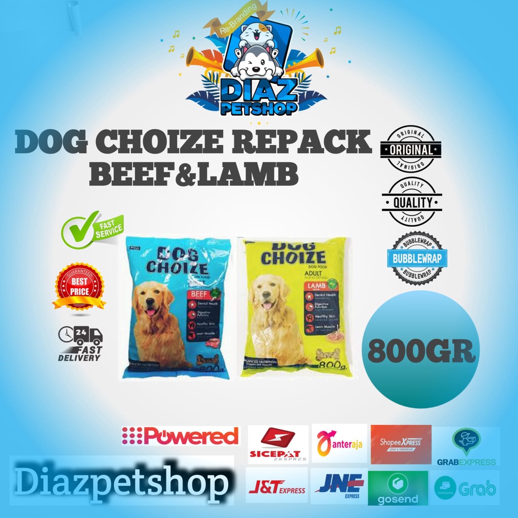 DOG CHOIZE ADULT ALL VARIAN 800GR / DOG CHOIZE BEEF / DOG CHOIZE LAMB