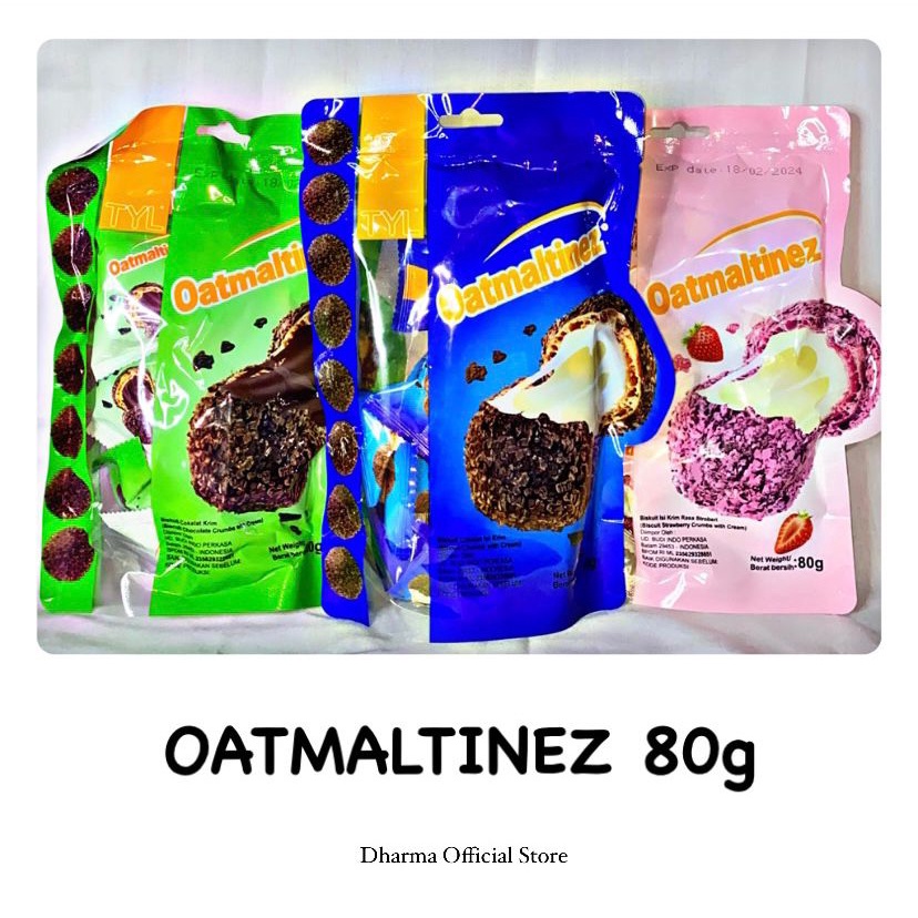 TYL Oatmaltinez Ball Choco Crumbs With Cream White Choco/Strawberry/Chocolate 80g isi 8pcs
