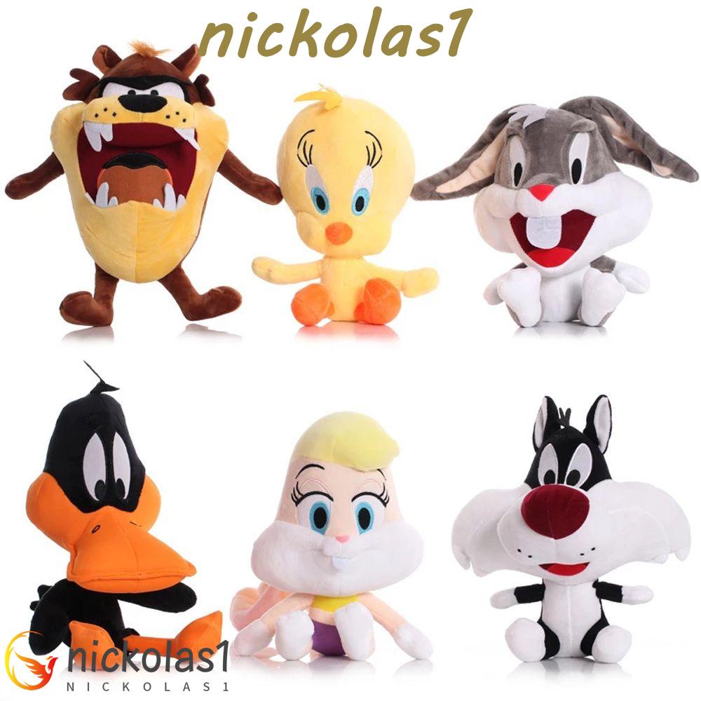 Nickolas1 Looney Tunes 20cm-25cm Kawaii Lucu Anak Hadiah Mulut Besar Aneh Boneka Mainan Mainan Mewah Boneka Plush Daffy Duck