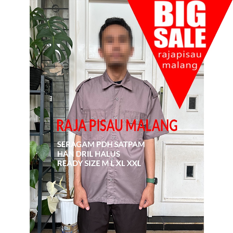 ATASAN Atasan baju pdh satpam coklat terbaru kualitas Terbaik PDH PDL COKLAT