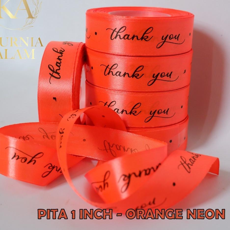 

Jangan Ragu Order ✢ Pita Satin Ukuran Lebar 2.5cm atau 1 inch Tulisan THANK YOU 1 Roll Meteran untuk Hiasan Dekorasi Buket Pita Kado Party Birthday,