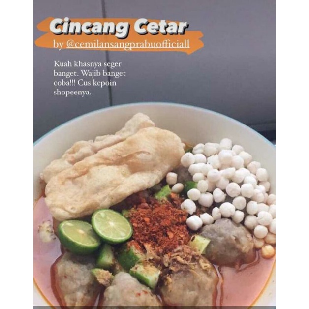 

bakso isi daging cincang/bakso cetar cemilan sang Prabu