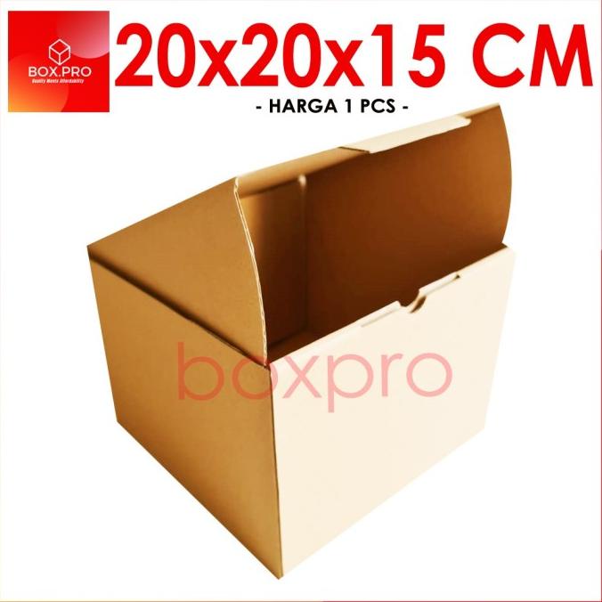 

Kardus Dus uk 20x20x15 cm (ECER) Die Cut Box Kotak Packing Baju