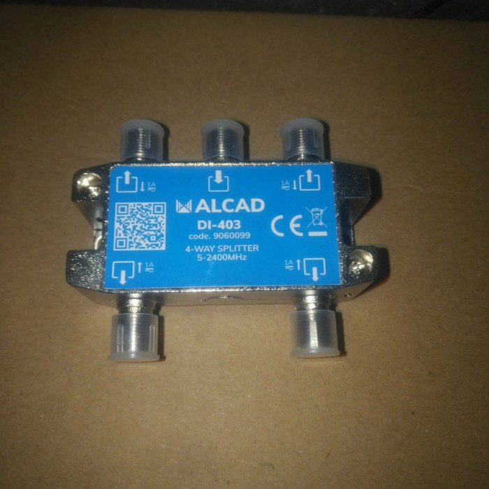 Splitter Tv Antena Uhf 4 Way Alcad ( Spanyol + F Conector )