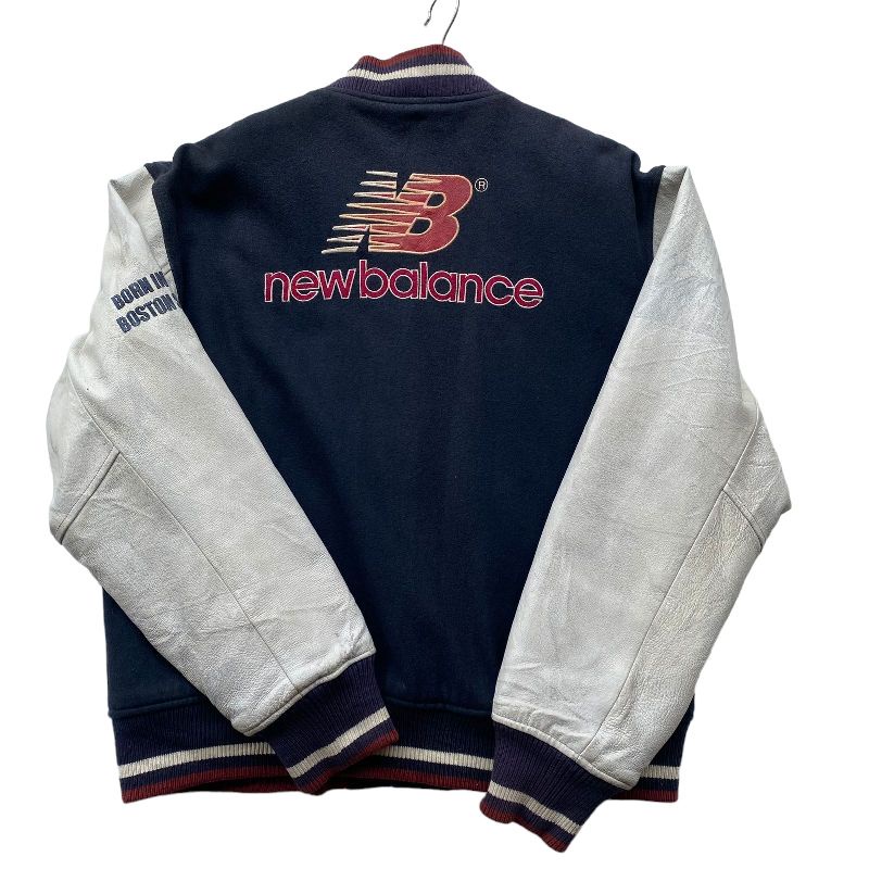 Jacket Varsity Vintage New Balance Second Leather Woll