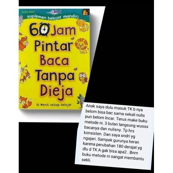 

Big Sale - 60 Jam Pintar Baca Tanpa Di Eja !!