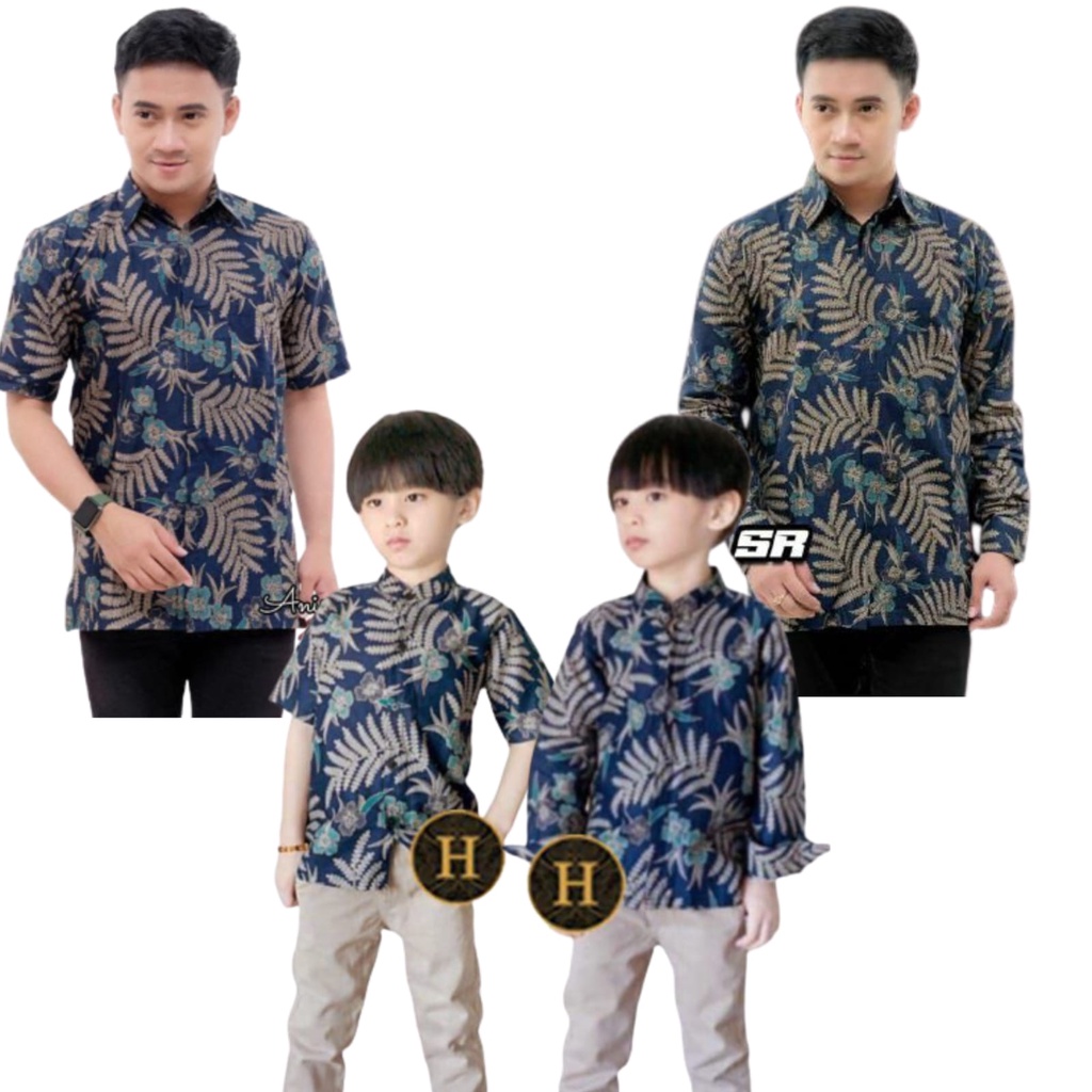 KEMEJA HEM BATIK PRIA M L XL XXL MOTIF PUTRI MALU