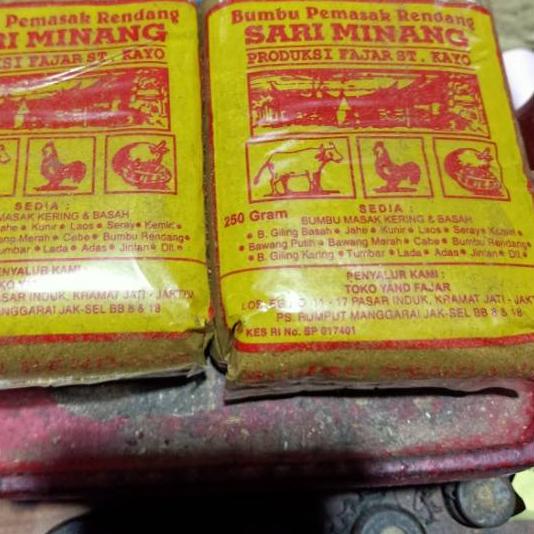 

Segera sari minang rendang Bumbu rendang bumbu pemasak rendang sari Minang 250 gr