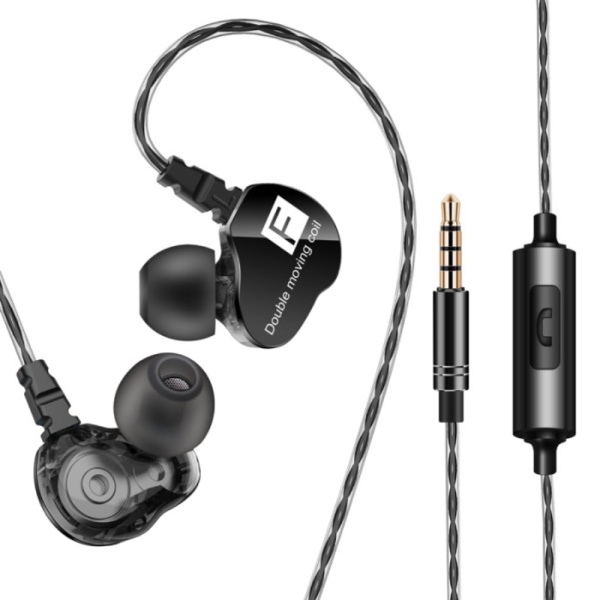 

Unik QKZ Dual Driver Earphone HiFi Dengan Mic - QKZ-CK9 - Black Limited