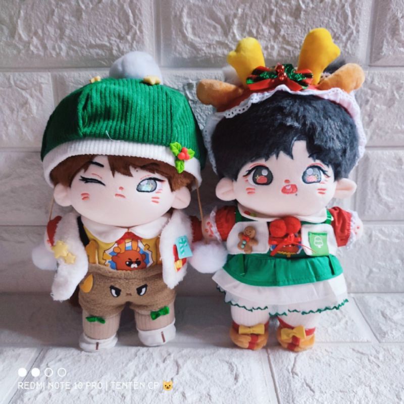 Christmas 20cm kpop anime doll clothes Boy and Girl BTS NCT SEVENTEEN EXO WANNAONE WINNER X1 MONSTA 