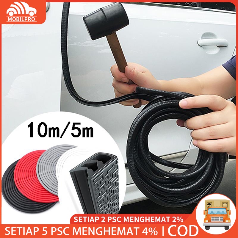 10M/5M List karet Pintu List Pintu Mobil Universal Pelindung Pintu Door Guard Strip Rubber