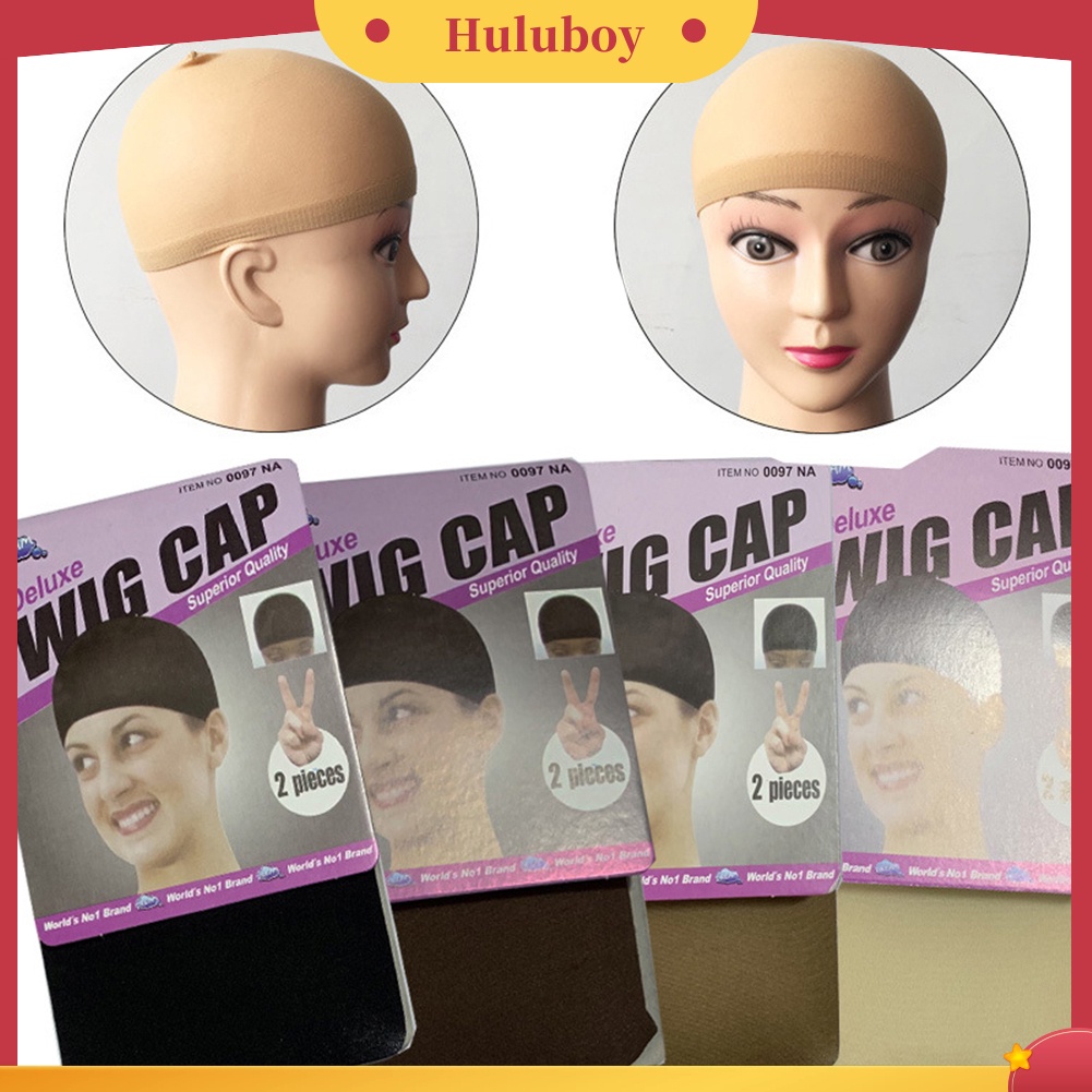 2 Pcs Topi Stocking Jaring Rambut Elastis Bahan Mesh Untuk Wanita