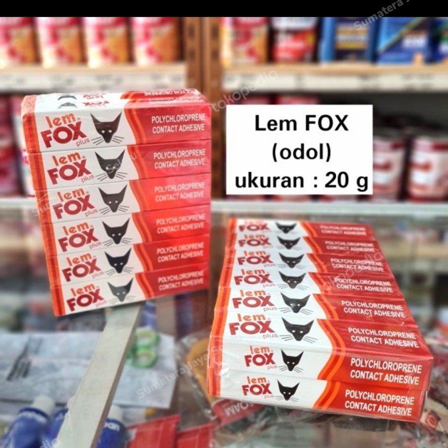 Lem Fox Odol 20gr 20 Gram Lem Serbaguna Kayu Kulit Karet Karpet