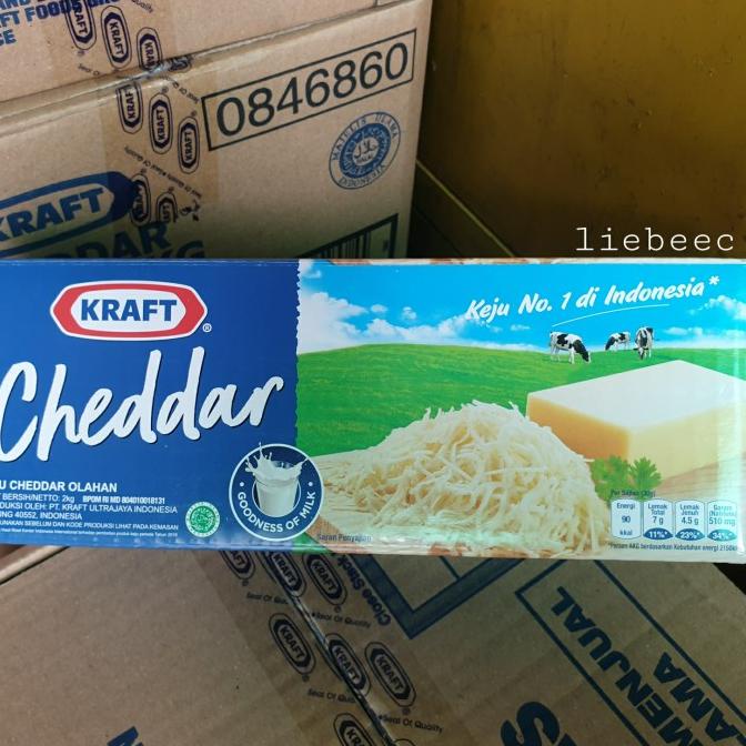 

Kraft Cheddar / Keju Kraft Cheddar 2KG TERLARIS TERPERCAYA ORIGINAL