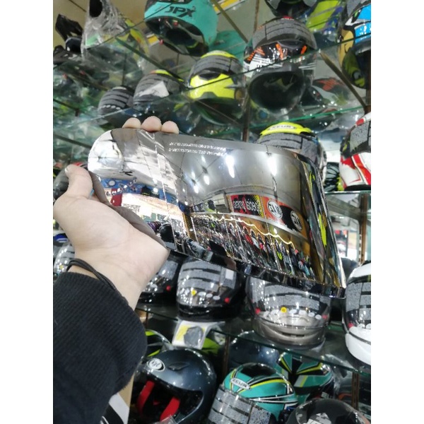 VISOR KYT R10 FLAT IRIDIUM-VISOR R10 FLAT BLUE-VISOR KYT R10 FLAT SILVER-KACA R10 FLAT SMOKE