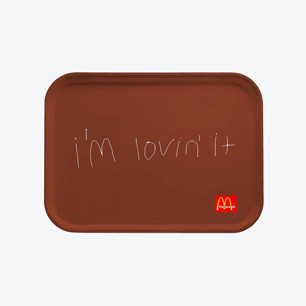 Travis Scott x McDonalds I'm Lovin' It Lunch Tray