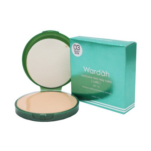 Wardah Exclusive Two Way Cake | Bedak Foundation FULL/Refill BY AILIN