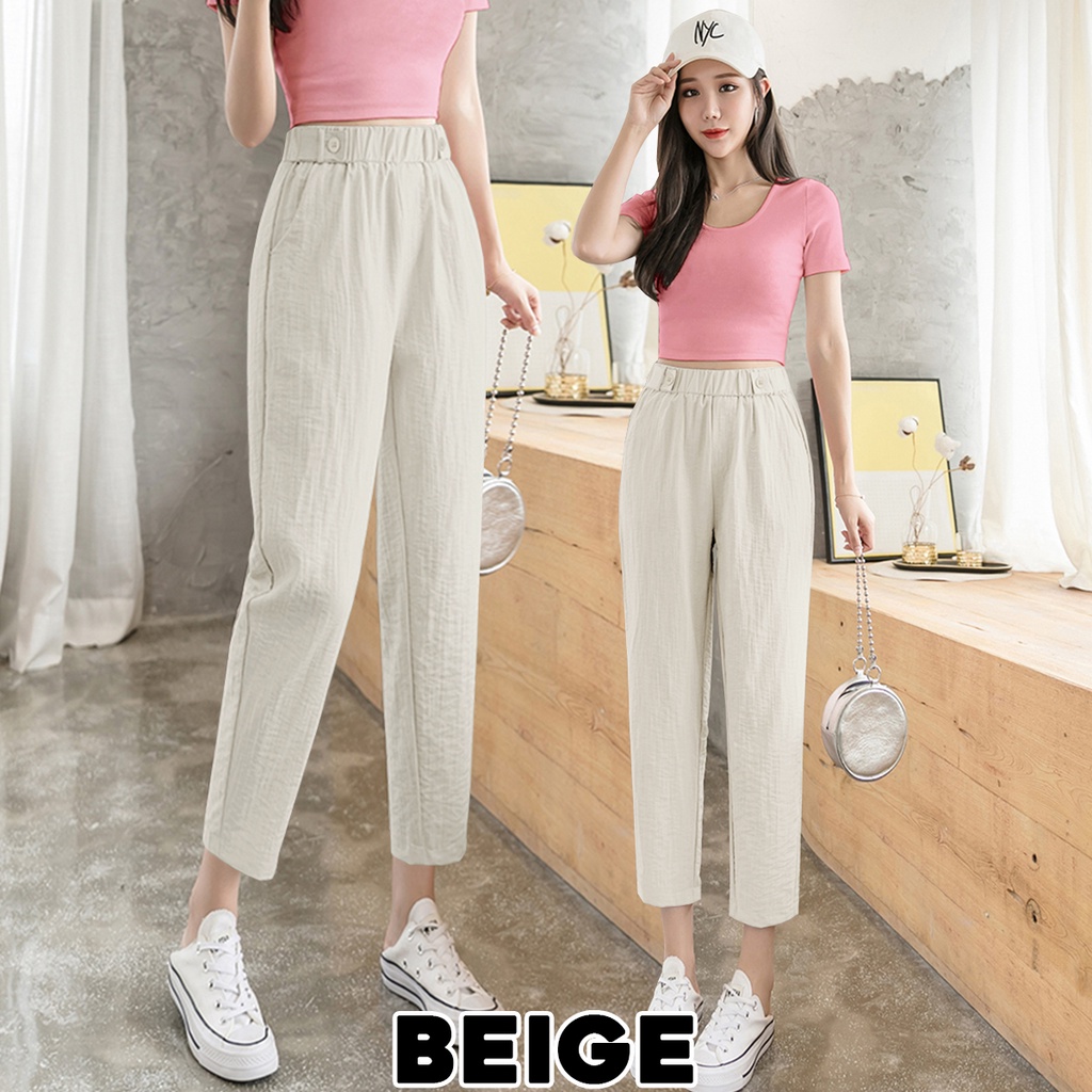 KARAKOREA 526 Linen Long Pants/Celana Linen/Celana Kantor