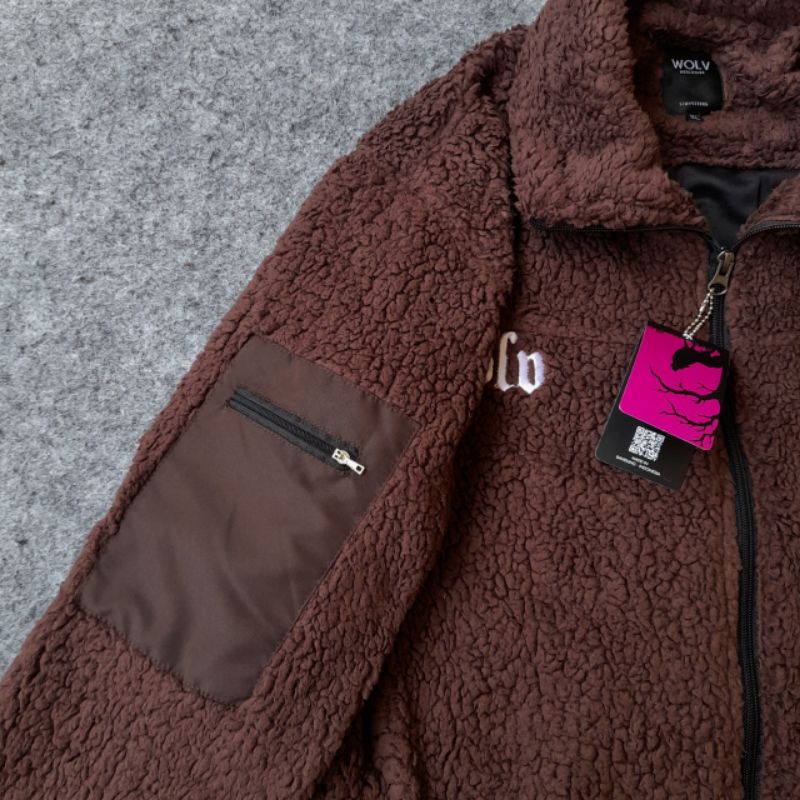 SHERPA JAKET HOODIE SWEATER ORIGINAL WOLV PACK FULLTAG &amp; LABEL