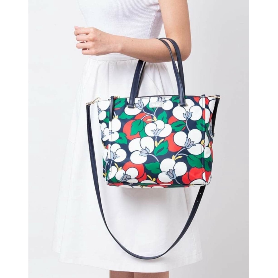 Kate Spade Dawn breezy floral medium satchel double zip