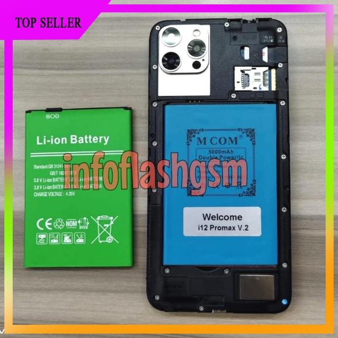 Acc Hp Baterai Mcom Double Power Welcome I12 Pro Max V.2