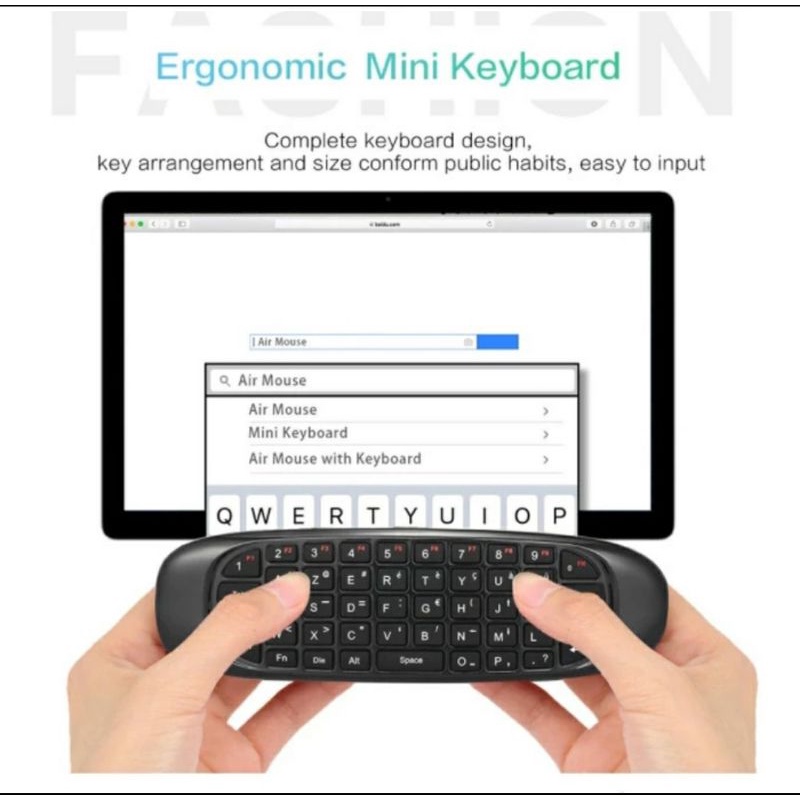 [COD] MINI KEYBOARD C120 WIRELESS / KEYBORD MINI C120 2.4G WIRELESS KEYBOARD 6-AXIS GYROSCOPE AIR MOUSE REMOTE CONTROL TV