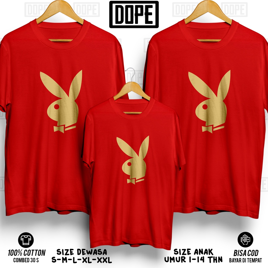 -kaossablonsaya- Kaos Baju Imlek 2023 Kelinci IMLEK Keluarga Anak Couple Pasangan Tahun Imlek Kelinc