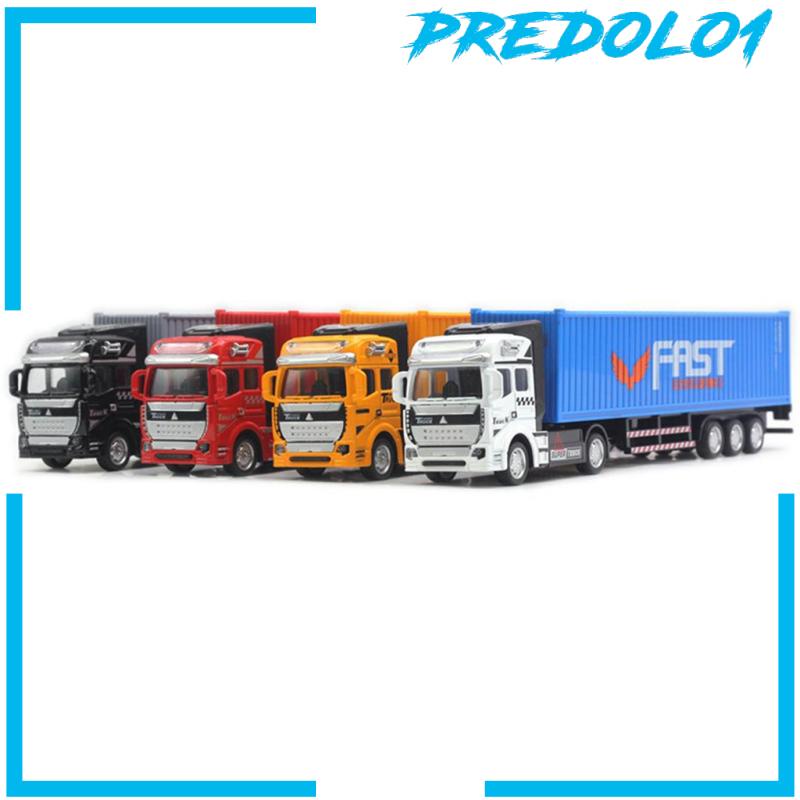 [PREDOLO1] 1:48 Scale Pull Back Truck Alloy Mini Car Toys for Boys Kids Gift