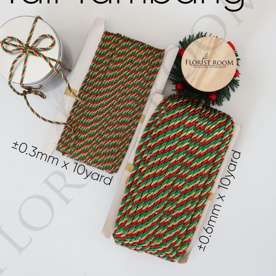 

Grosir ❅ Tali Tambang ±10yard - Ribbon - Christmas+