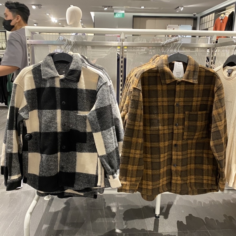 KEMEJA / JAKET  Flanel Pria Tebal H&M Original Store ( Relaxed Fit )