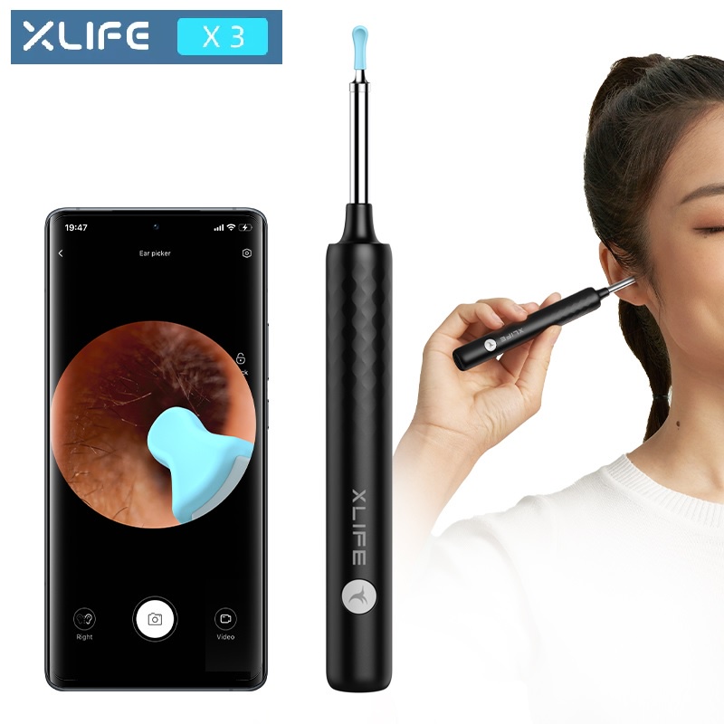 XLIFE X3 Pembersih Telinga Korek Kuping Endoskop 3MP 1080P ALT BEBIRD