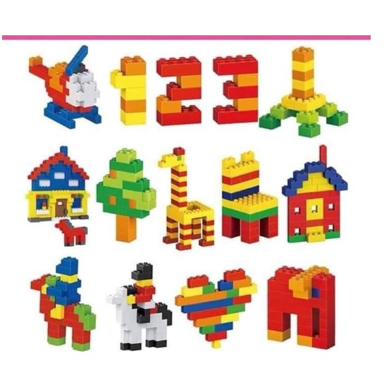 Mainan Edukasi Anak Lego Susun Balok Building blocks 500 pcs