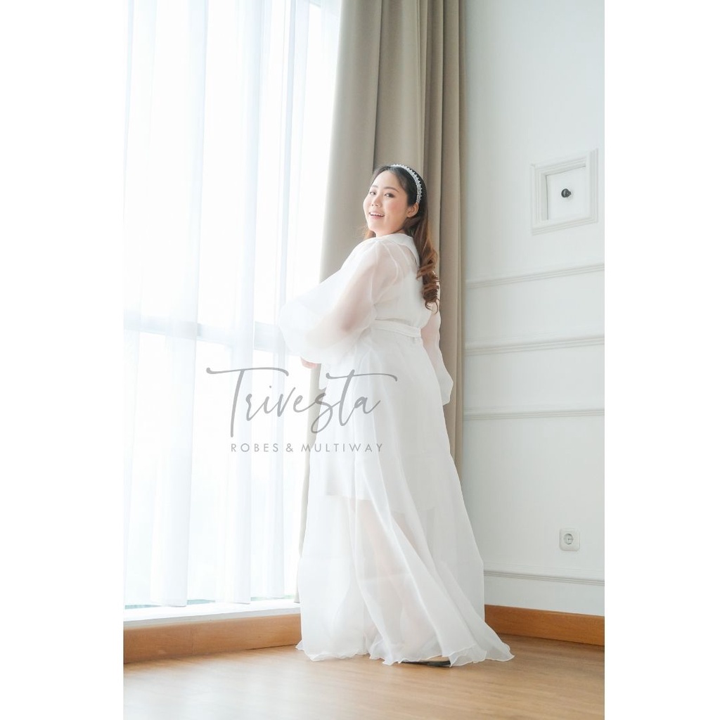 [BIG SIZE] AURORA ROBE-KIMONO ROBE PENGANTIN WEDDING ROBE